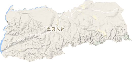 五良太乡地形地图