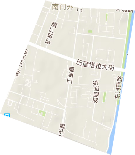 南门外街道地形地图