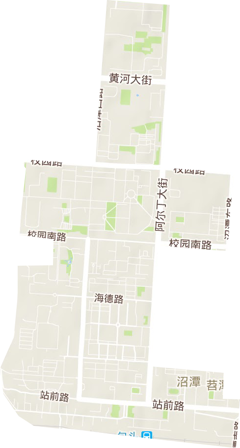 沼潭街道地形地图
