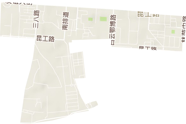 昆工路街道地形地图