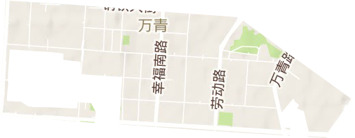 万青路街道地形地图