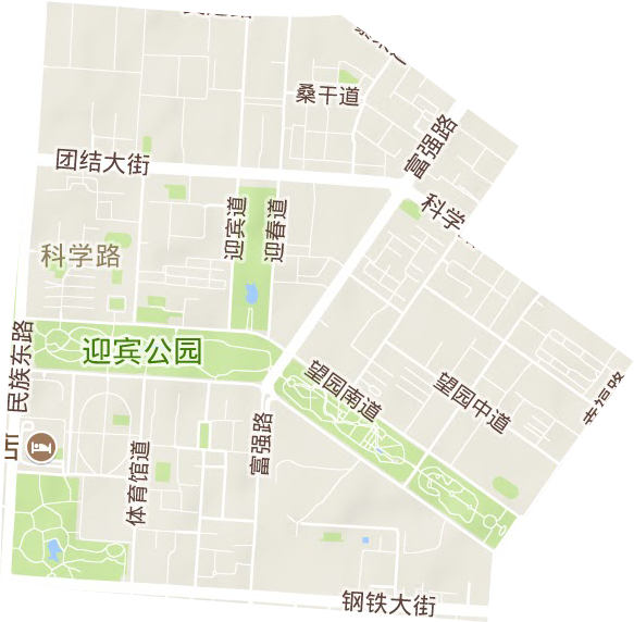 科学路街道地形地图