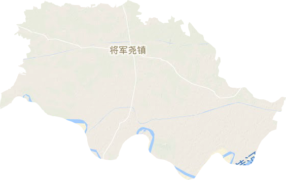 将军尧镇地形地图