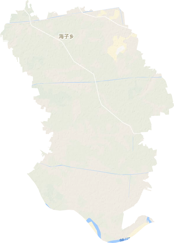海子乡地形地图