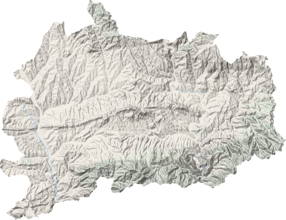 九峰山生态管理委员会地形地图