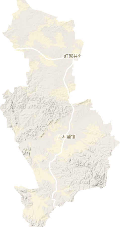 西斗铺镇地形地图