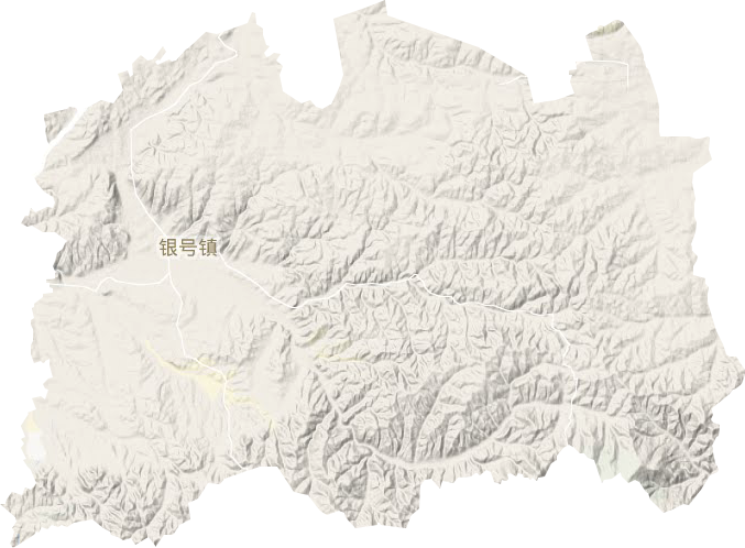 银号镇地形地图