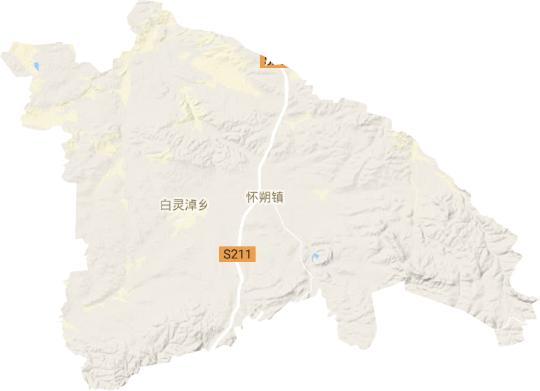 怀朔镇地形地图