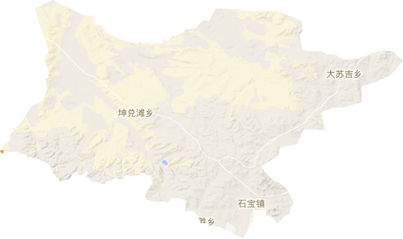 石宝镇地形地图