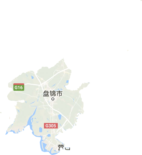 盘锦市地形地图