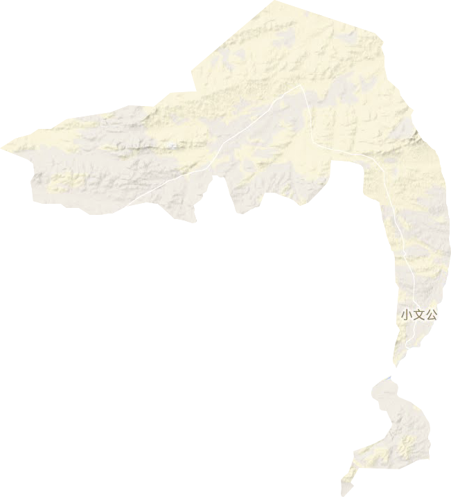 小文公乡地形地图