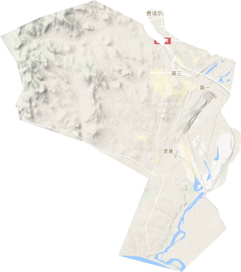 扎赉诺尔区地形地图