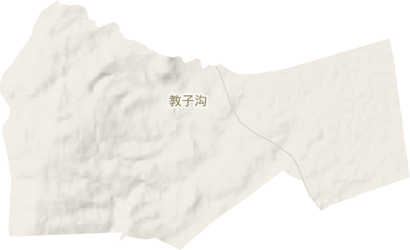 梁家沟街道地形地图