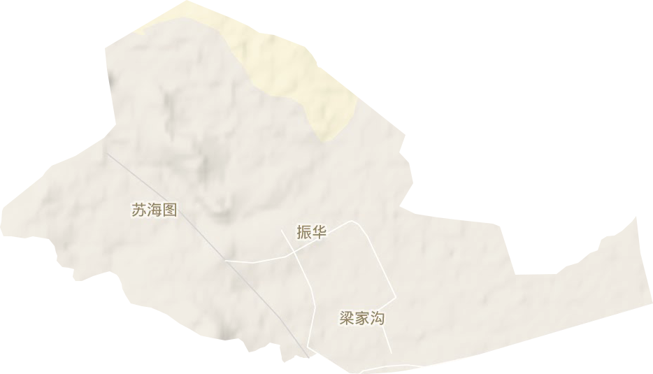 苏海图街道地形地图