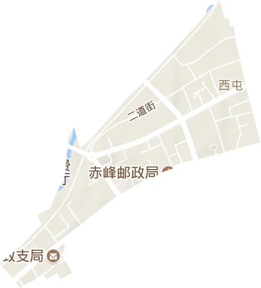 西屯街道地形地图