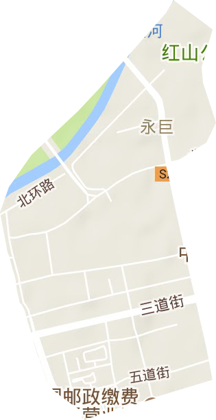 永巨街道地形地图
