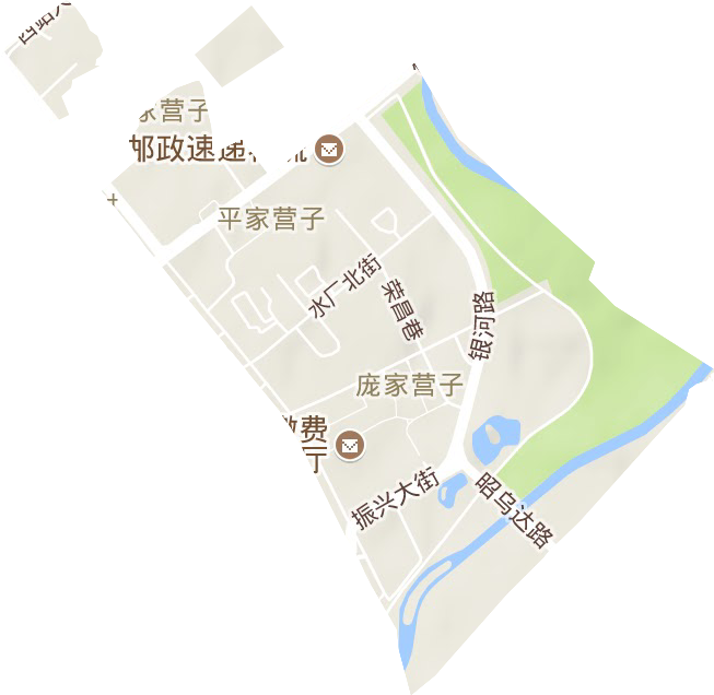 向阳街道地形地图