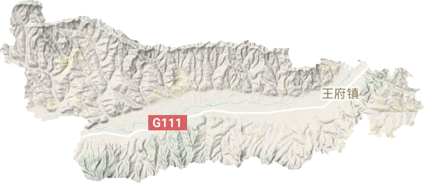 王府镇地形地图