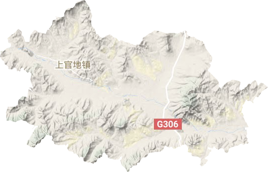 上官地镇地形地图