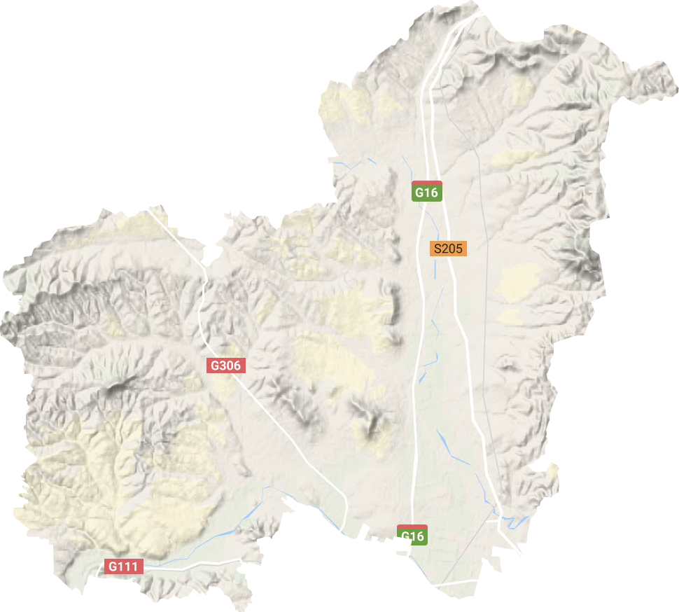 当铺地满族乡地形地图