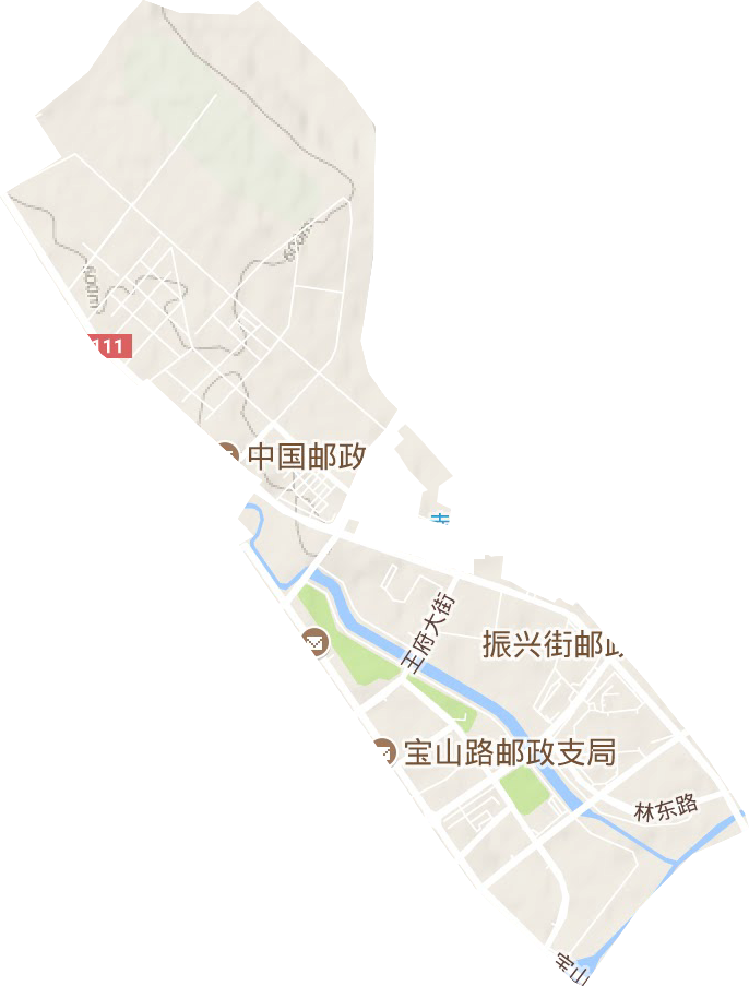 兴安街道地形地图