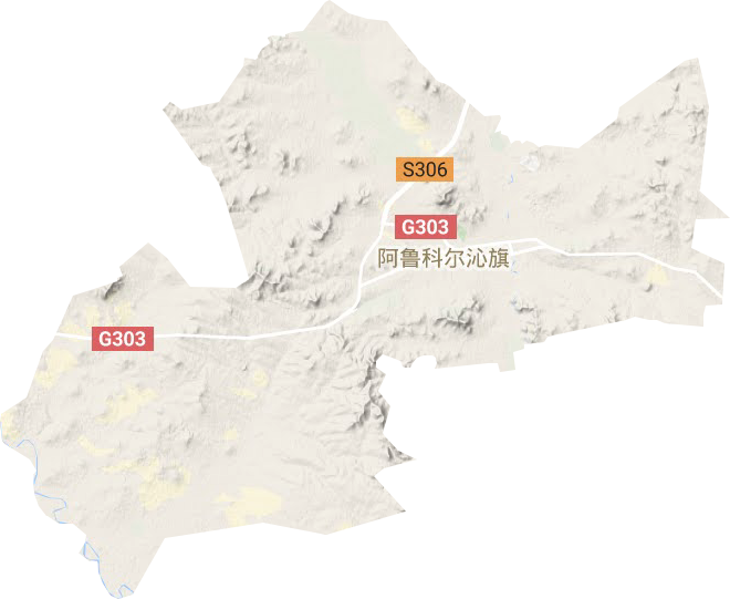 天山镇地形地图