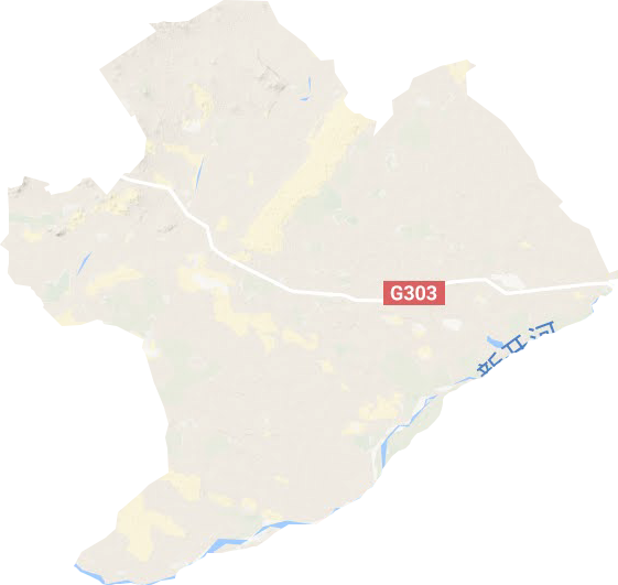 绍根镇地形地图