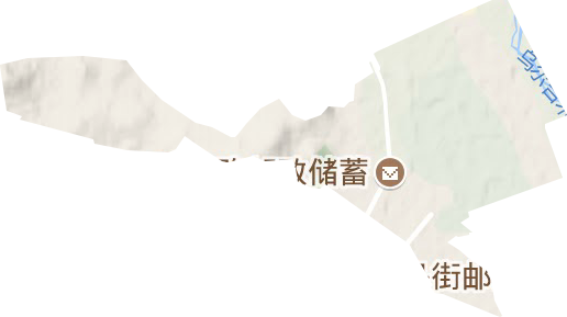 林东东城街道地形地图