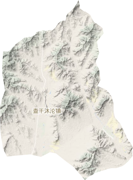 巴彦琥硕镇地形地图