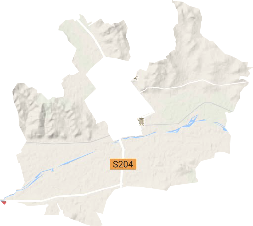 林西镇地形地图