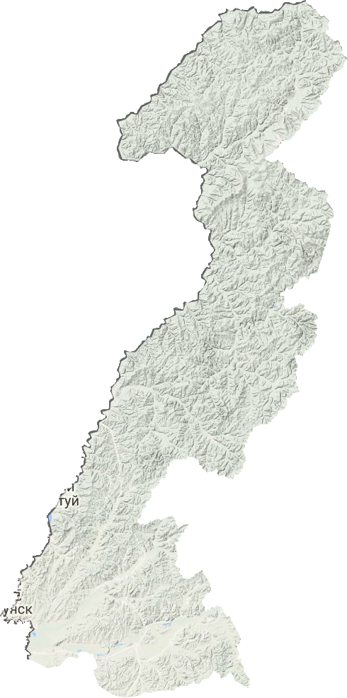 额尔古纳市地形地图