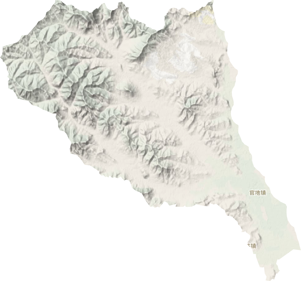 官地镇地形地图