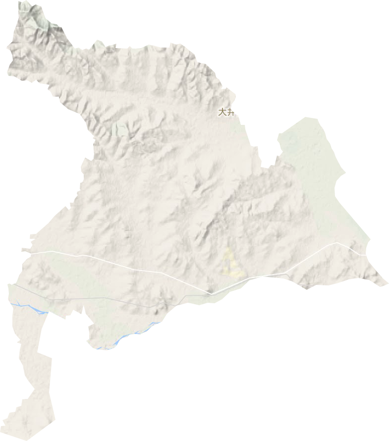 大井镇地形地图
