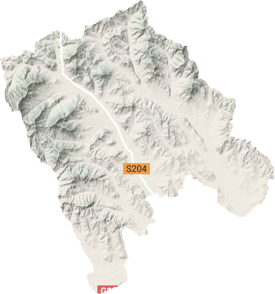 大营子乡地形地图