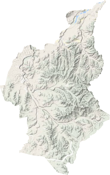 红山子乡地形地图