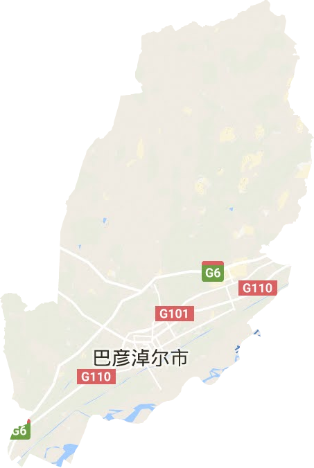 临河区地形地图