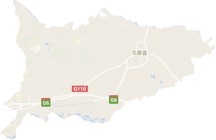 五原县地形地图