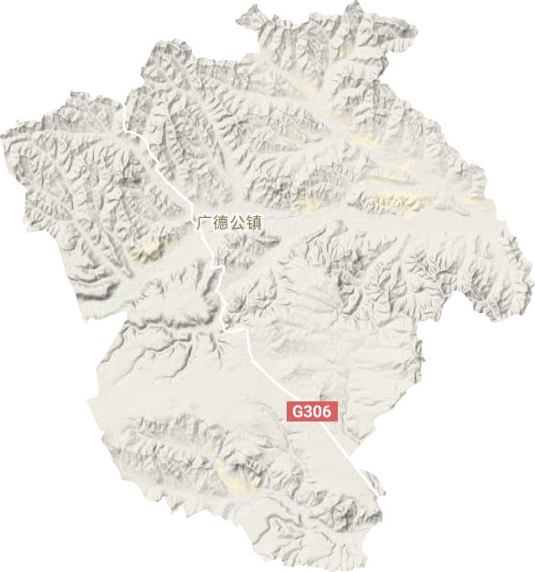 广德公镇地形地图