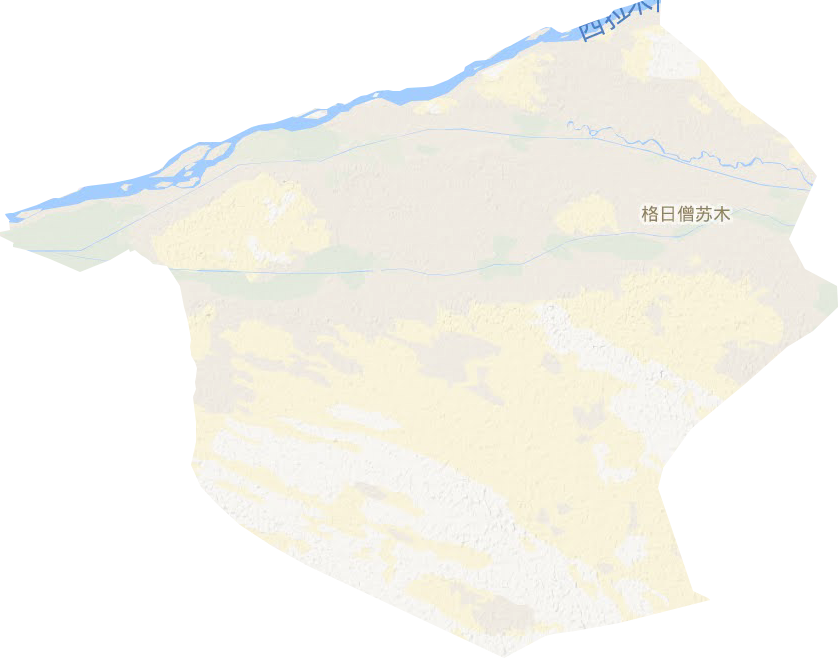 格日僧苏木地形地图