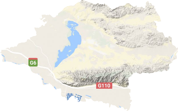 乌拉特前旗地形地图