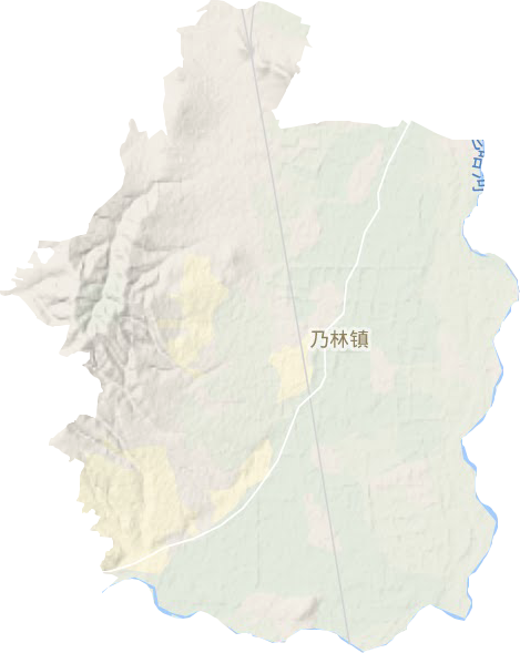 乃林镇地形地图