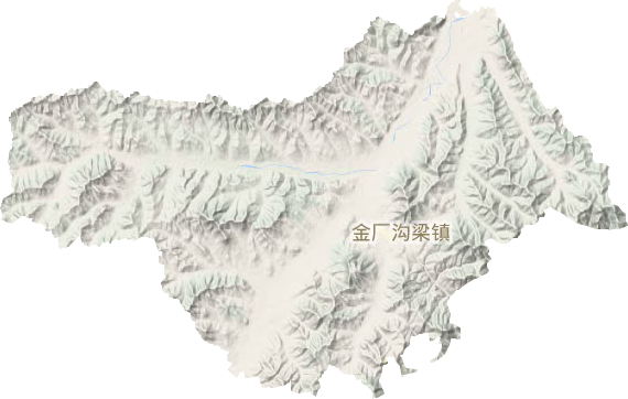 金厂沟梁镇地形地图