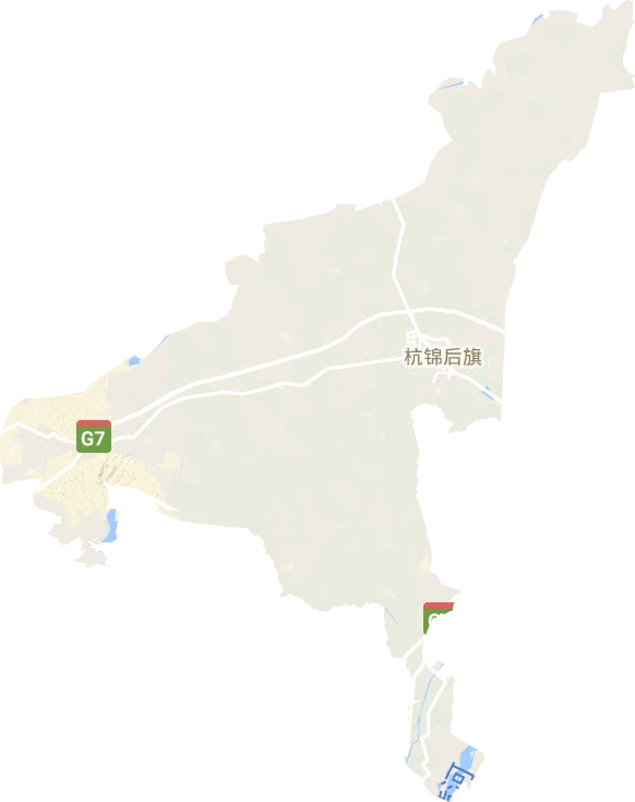 杭锦后旗地形地图