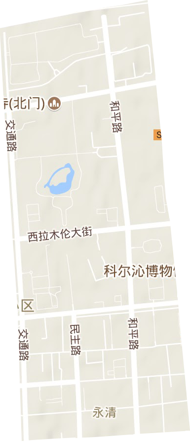 永清街道地形地图