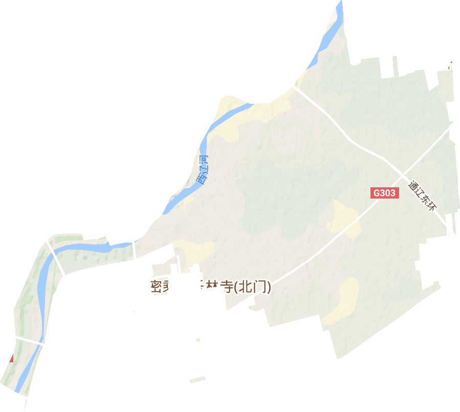 红星街道地形地图