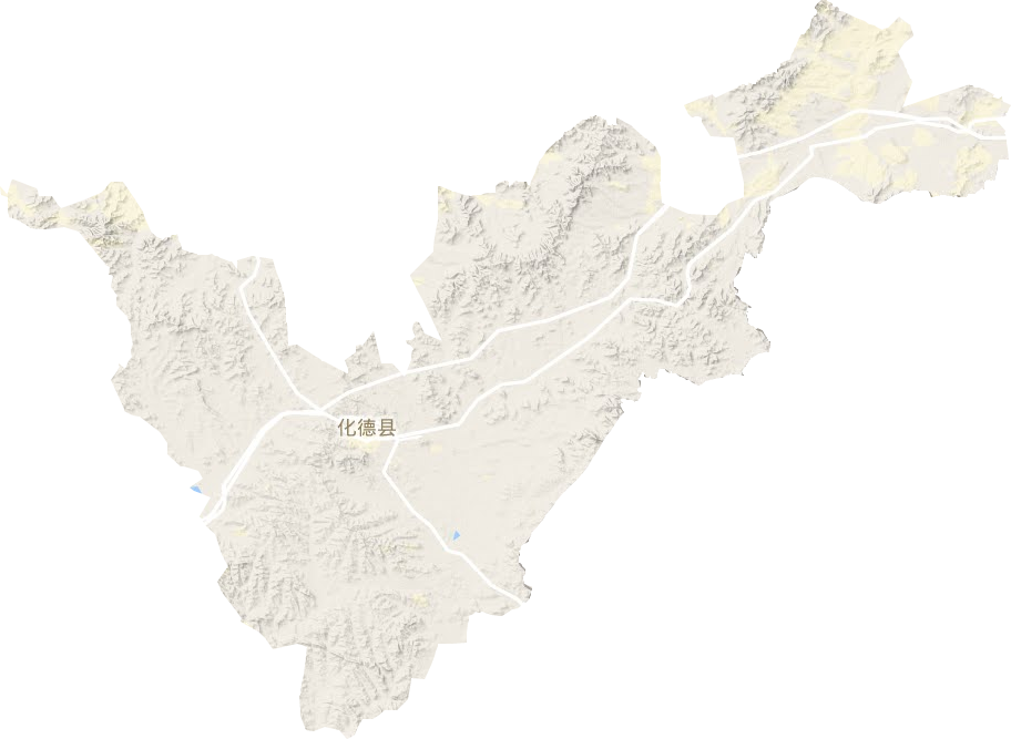 化德县地形地图