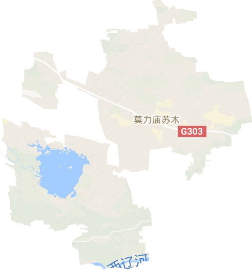 莫力庙苏木地形地图