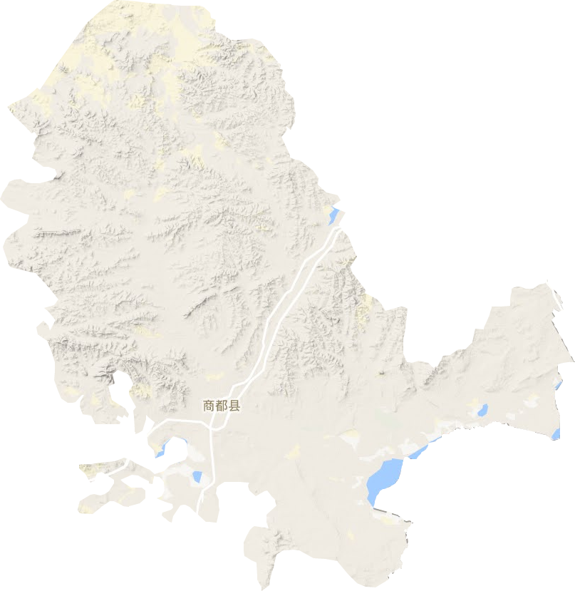 商都县地形地图