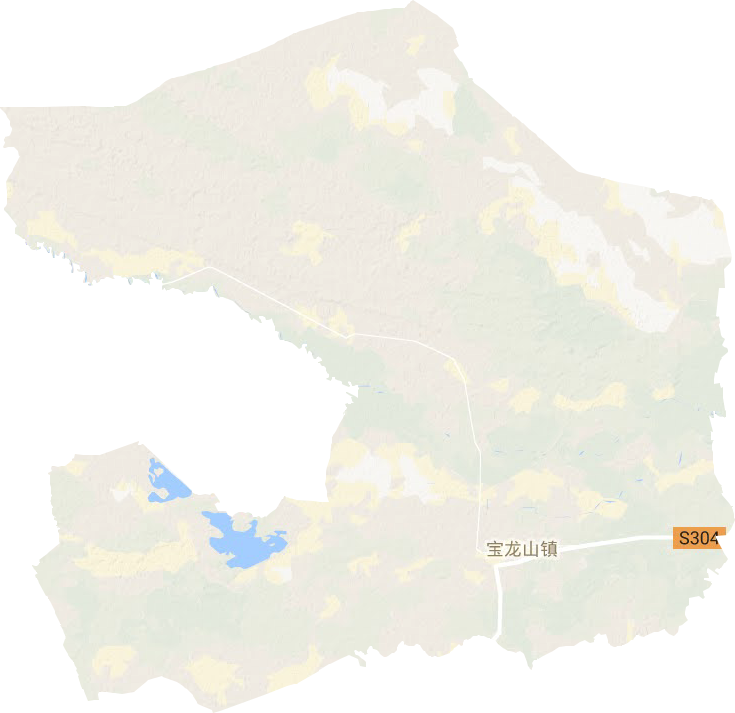 宝龙山镇地形地图