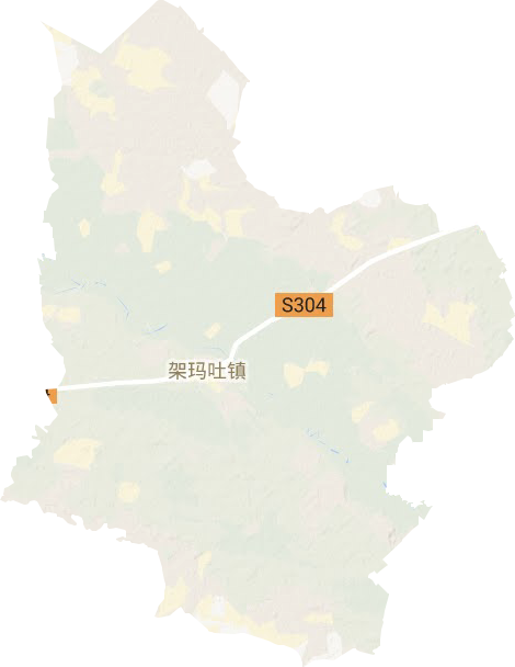 架玛吐镇地形地图